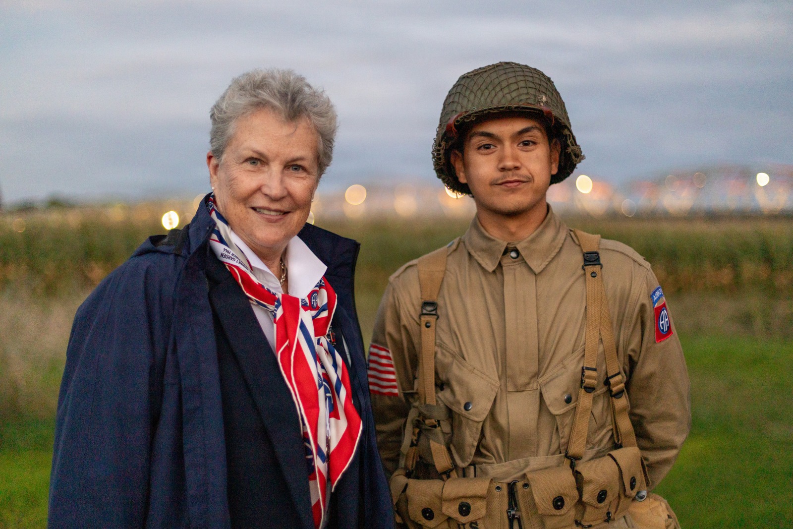 Chloe Gavin and 16-year-old Gavin Ryan Keereweer pose together at the September 17, 2026 remembrance gathering in Grave, Netherlands.